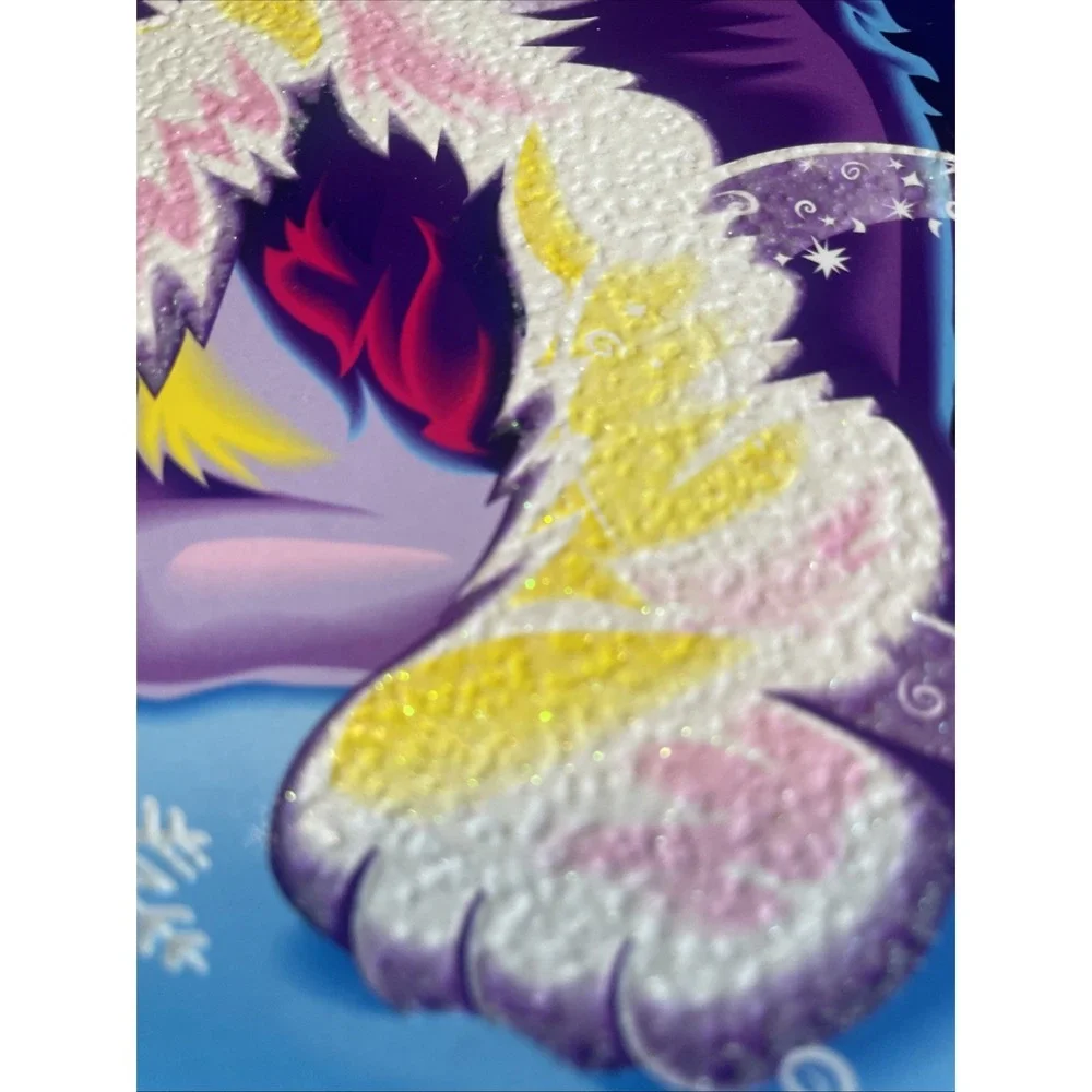 Lisa Frank Tikanni Husky Glitter School pocket Folder year 2010 Cardboard